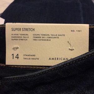 American eagle tom girl jeans super stretch